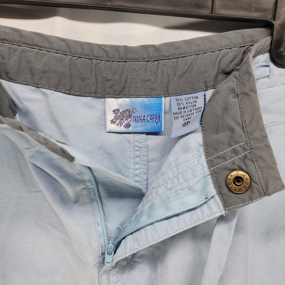 Nina Capri Board Shorts Button Drawstring Medium Women's Beach Shorts - Picture 2 of 5